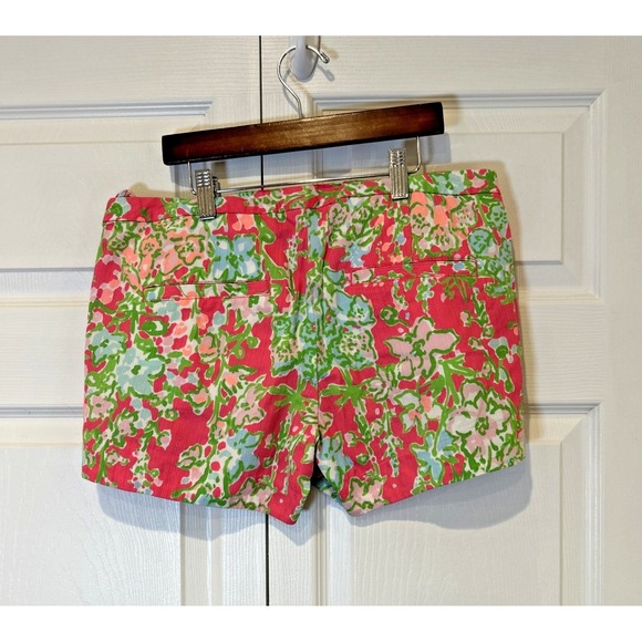 Lilly Pulitzer Adie Shorts Sz 4 Pink Floral Southern Charm 4" Preppy Coastal - Picture 3 of 7